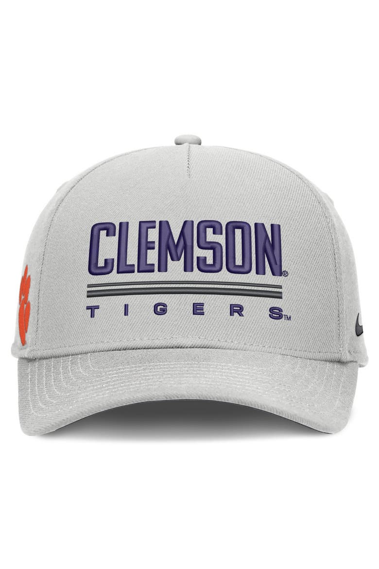 Men's Nike  Gray Clemson Tigers 2026 Sideline Dri-FIT Rise Adjustable Hat, Alternate, color, Gray