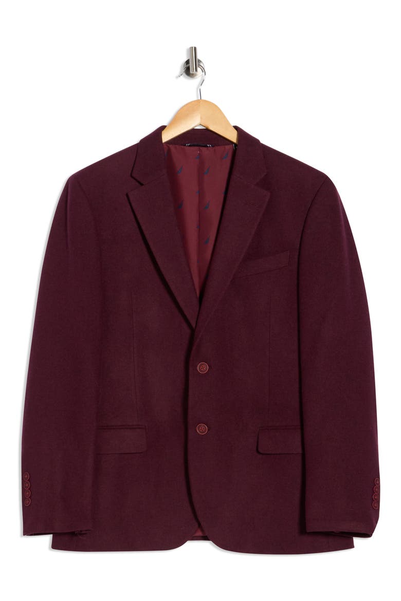 Notch Lapel Dinner Jacket, Alternate, color, BURGUNDY