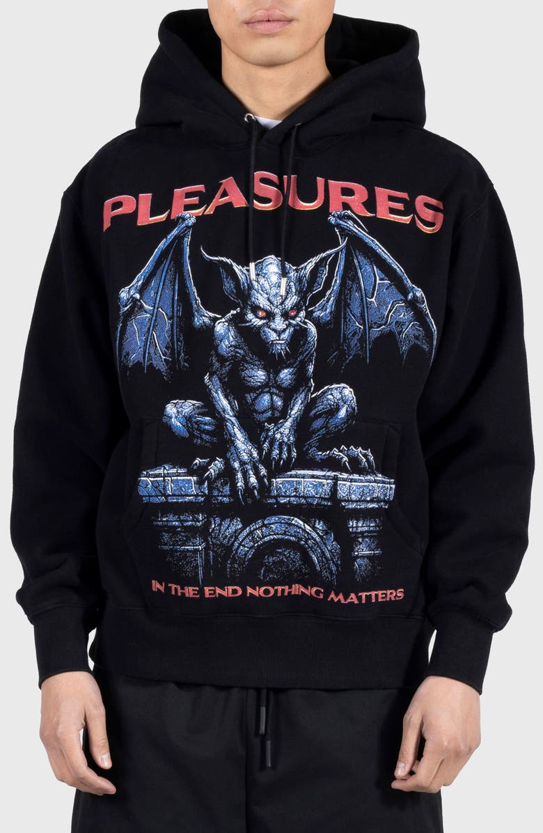 PLEASURES Gargoyle Graphic Hoodie, Main, color, 