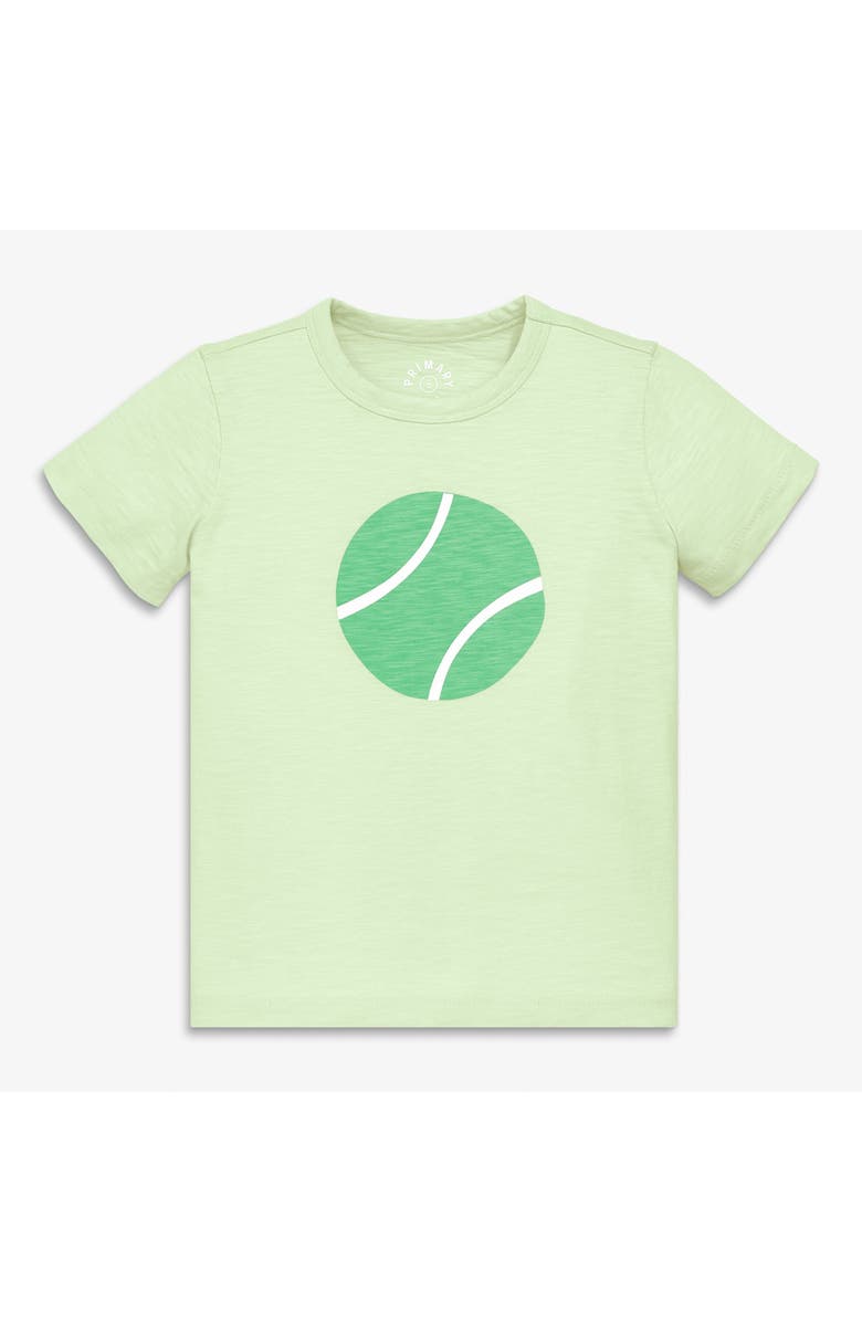 Primary Kids Tennis Ball Tee, Main, color, Light Clover Tennis Ball