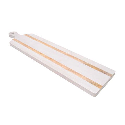 Maeve Striped Wood Board Oversized 36"
