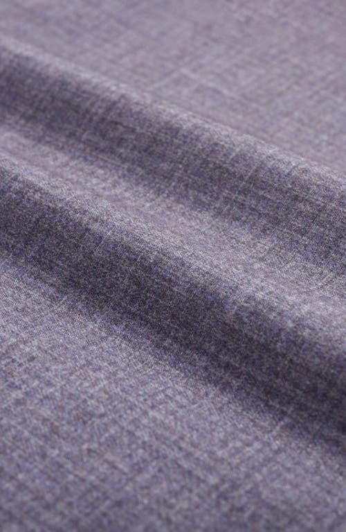 Bugatchi Julian Shaped Fit Brushed Mélange Button-up Shirt In Purple