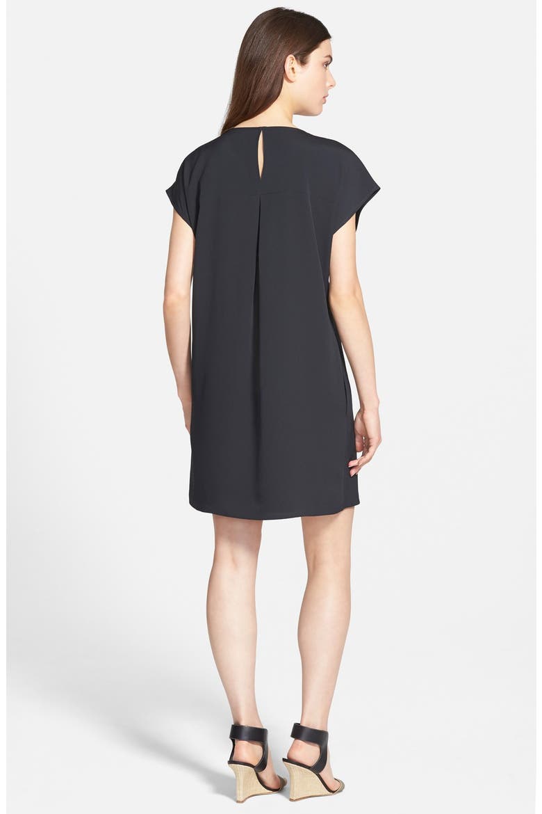 Short Sleeve Shirtdress, Alternate, color, BLACK