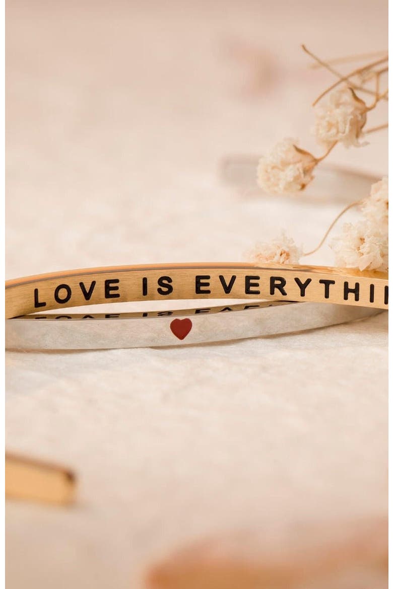 Love Is Everything bracelet, Alternate, color, Silver
