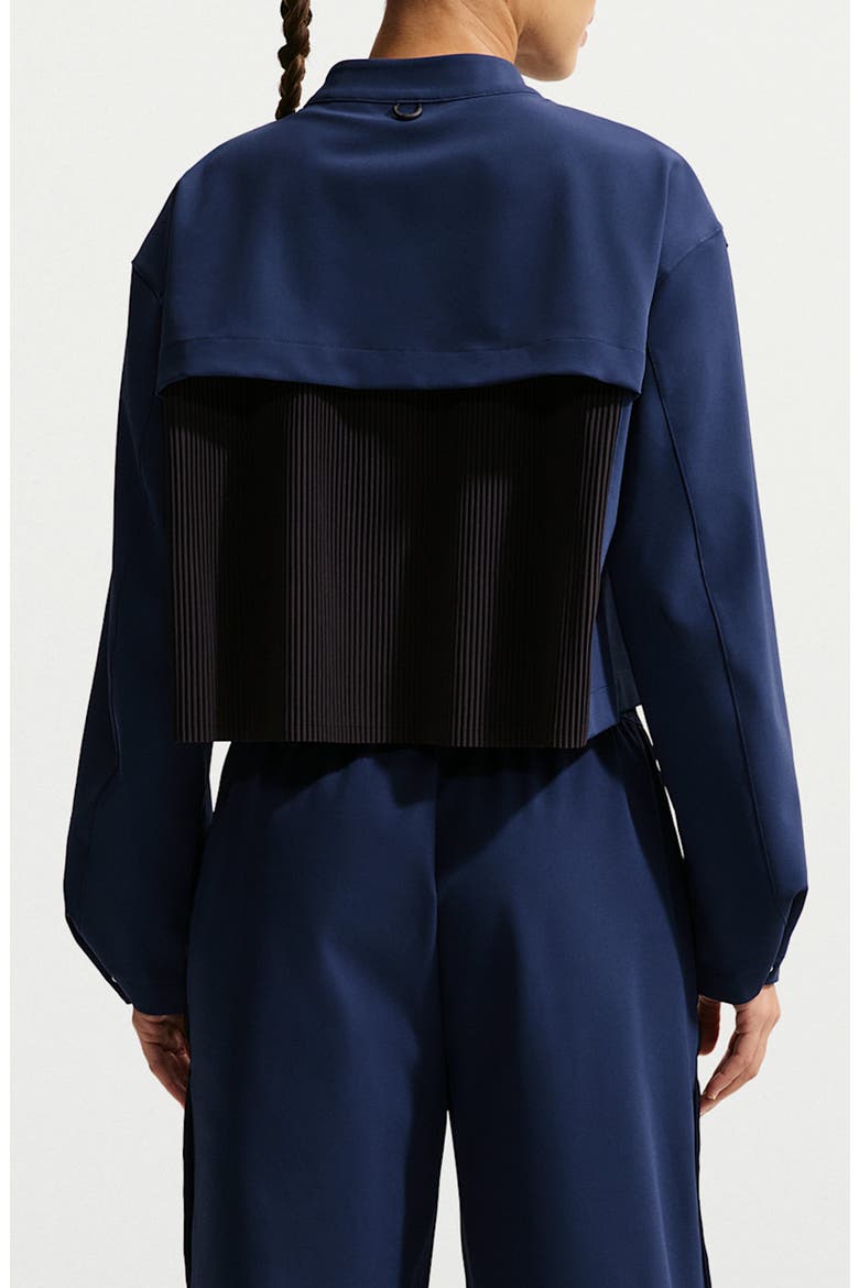 24.7 PerfectStretch Dri-FIT Crop Trench Jacket, Alternate, color, NAVY/BLACK/DARK OBSIDIAN