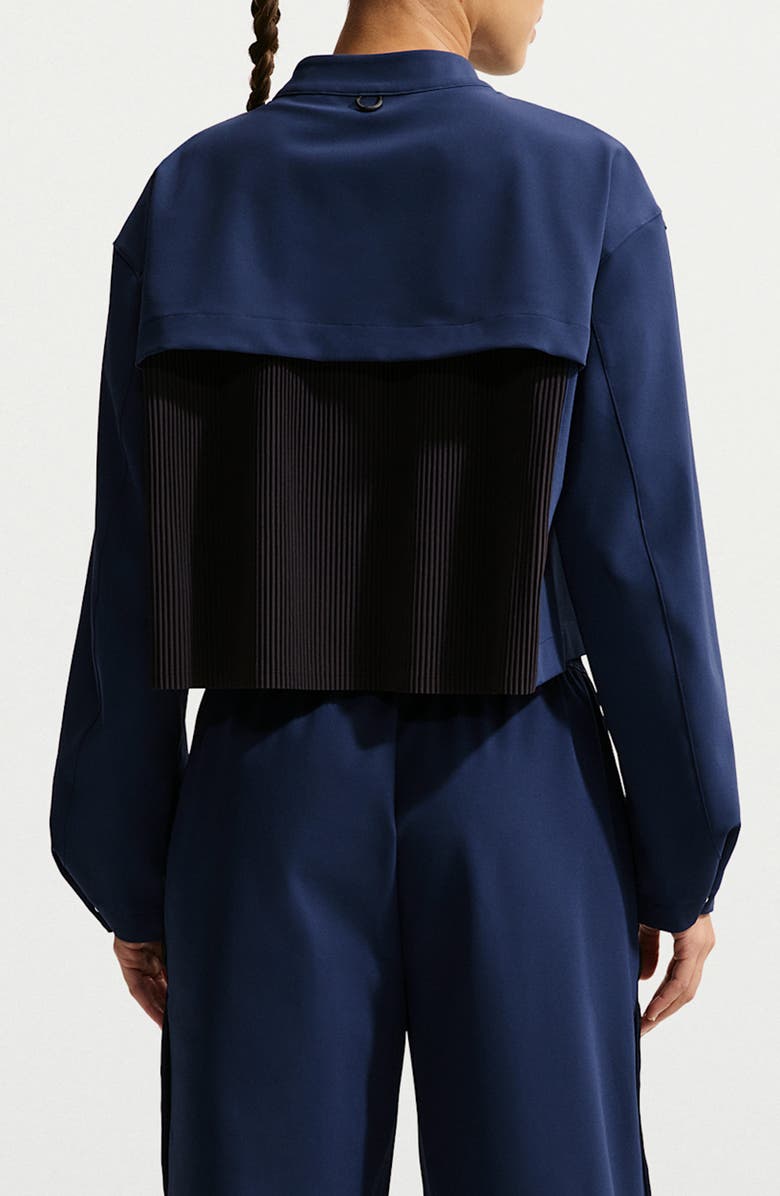 Nike 24.7 PerfectStretch Dri-FIT Crop Trench Jacket, Alternate, color, Navy/Black/Dark Obsidian