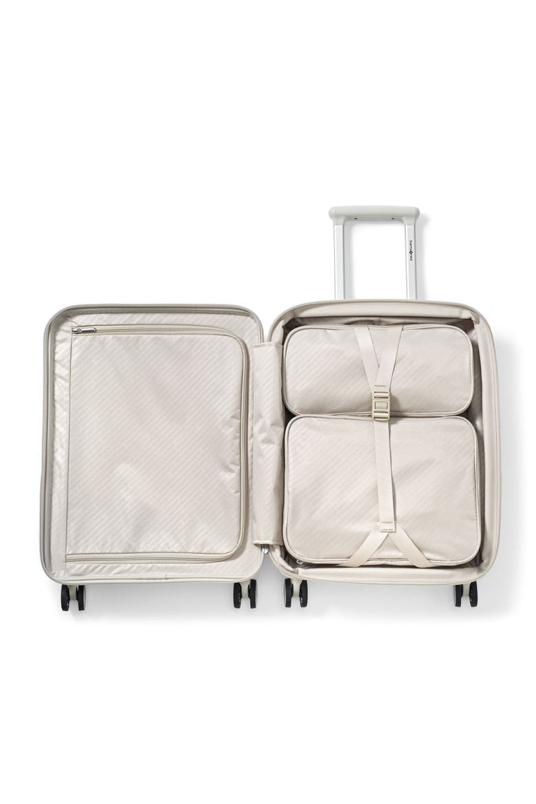 Paralux Global 22" Carry On Spinner Luggage, Alternate, color, Stone Grey