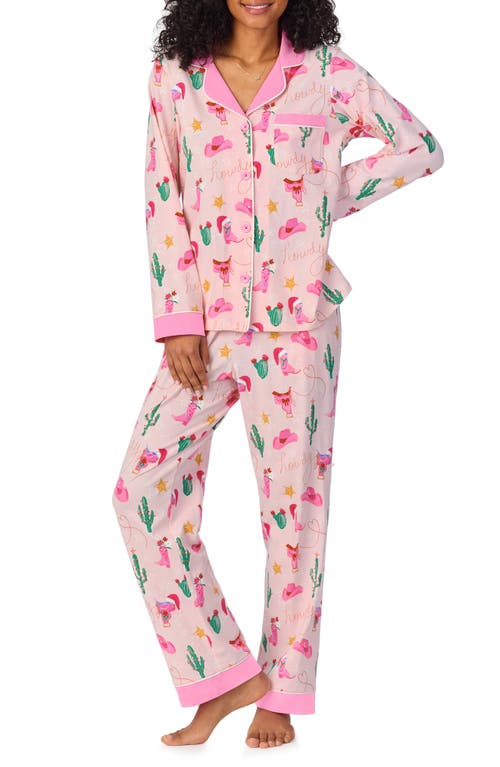 BedHead Pajamas Print Jersey Pajamas in Christmas Cowgirl 