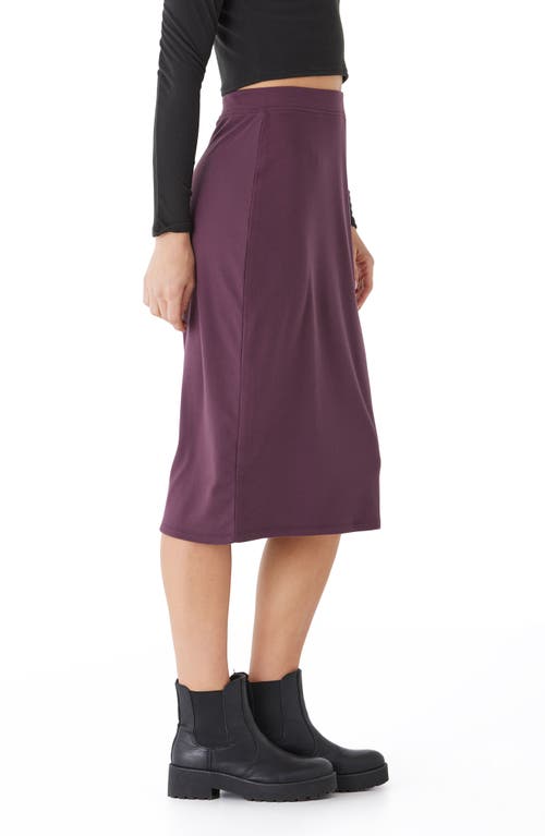 Shop Threads 4 Thought Marla Luxe Midi Skirt In Peppercorn