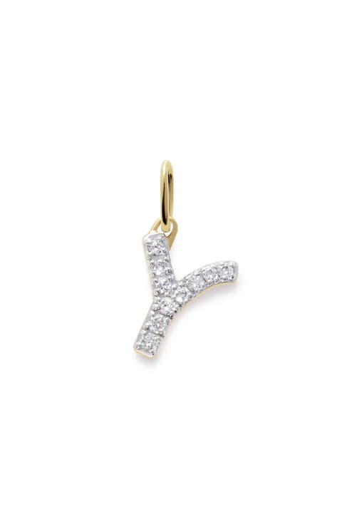 Lab Grown Diamond Initial Pendant Charm