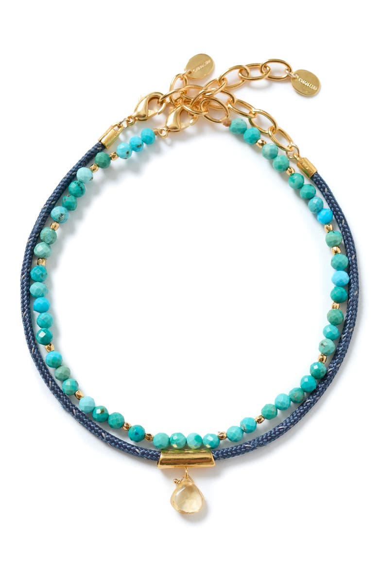 Surf Anklet Set, Main, color, TURQUOISE