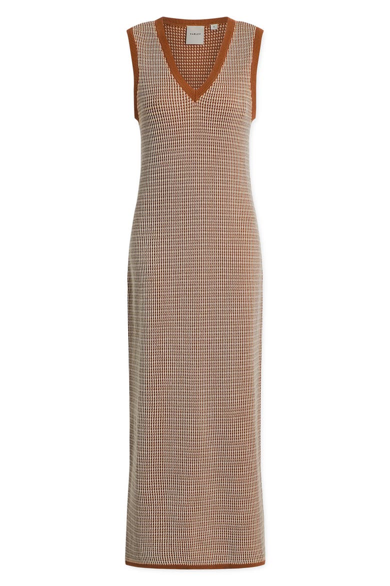 Albane Knit Cotton Midi Dress, Alternate, color, CARAMEL CLAY