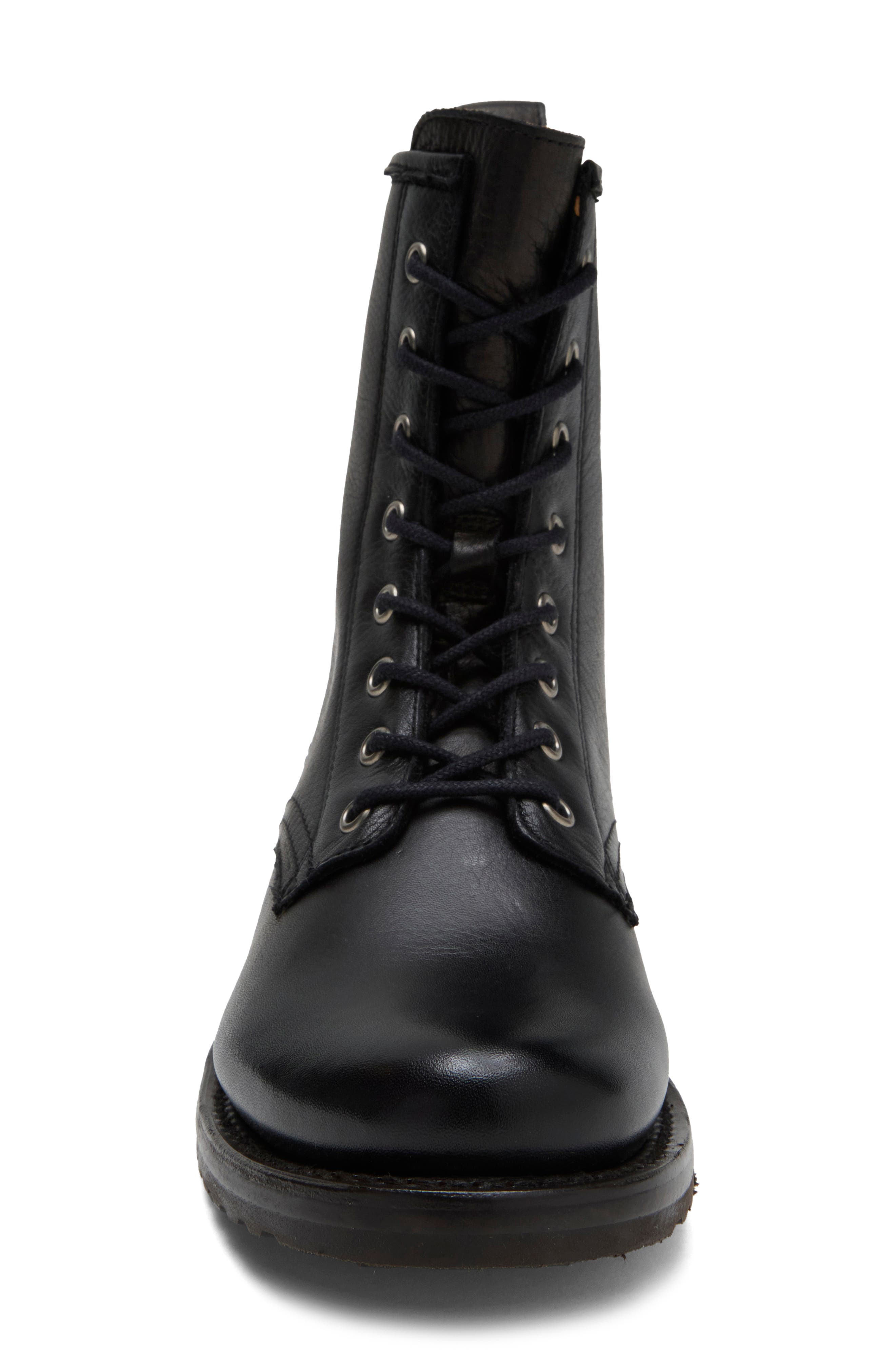 Veronica Combat Boot, Alternate, color, BLACK