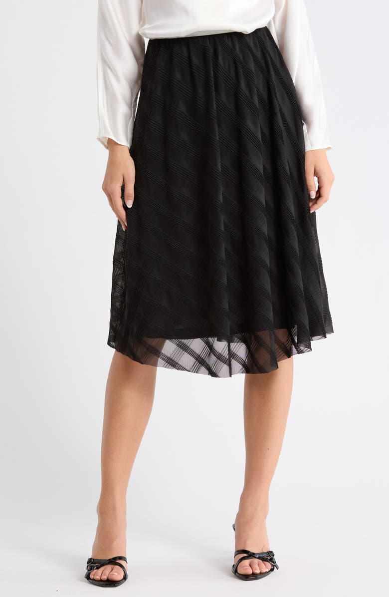 BOSS Effero Midi Skirt, Main, color, Black