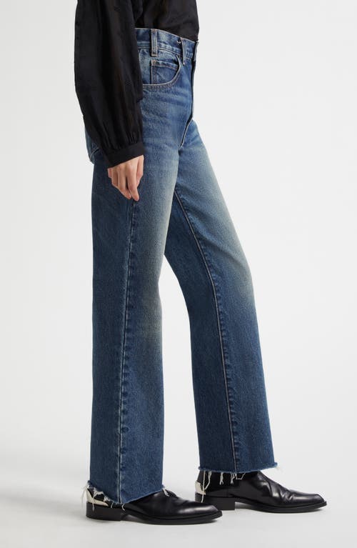 NILI LOTAN NILI LOTAN CALLA STRAIGHT LEG RAW HEM JEANS 