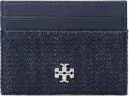 Tory Burch Charlie Denim Card Case
