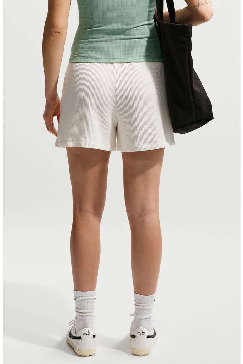 Sportswear Chill Waffle Knit Loose Fit Shorts, Alternate, color, SAIL/ BLACK