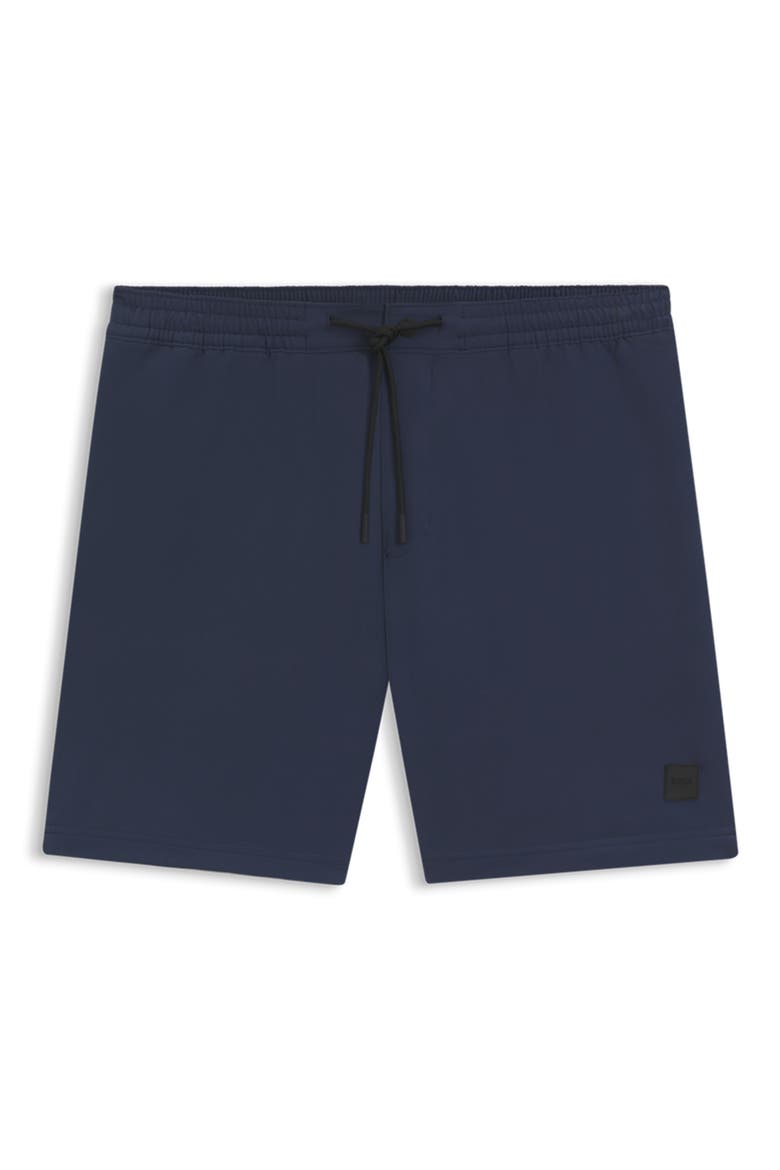 Solid Stretch Swim Trunks, Alternate, color, NAVY