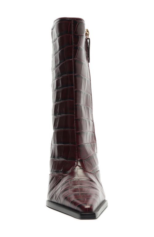 Schutz Raffaela Pointed Toe Bootie In Red