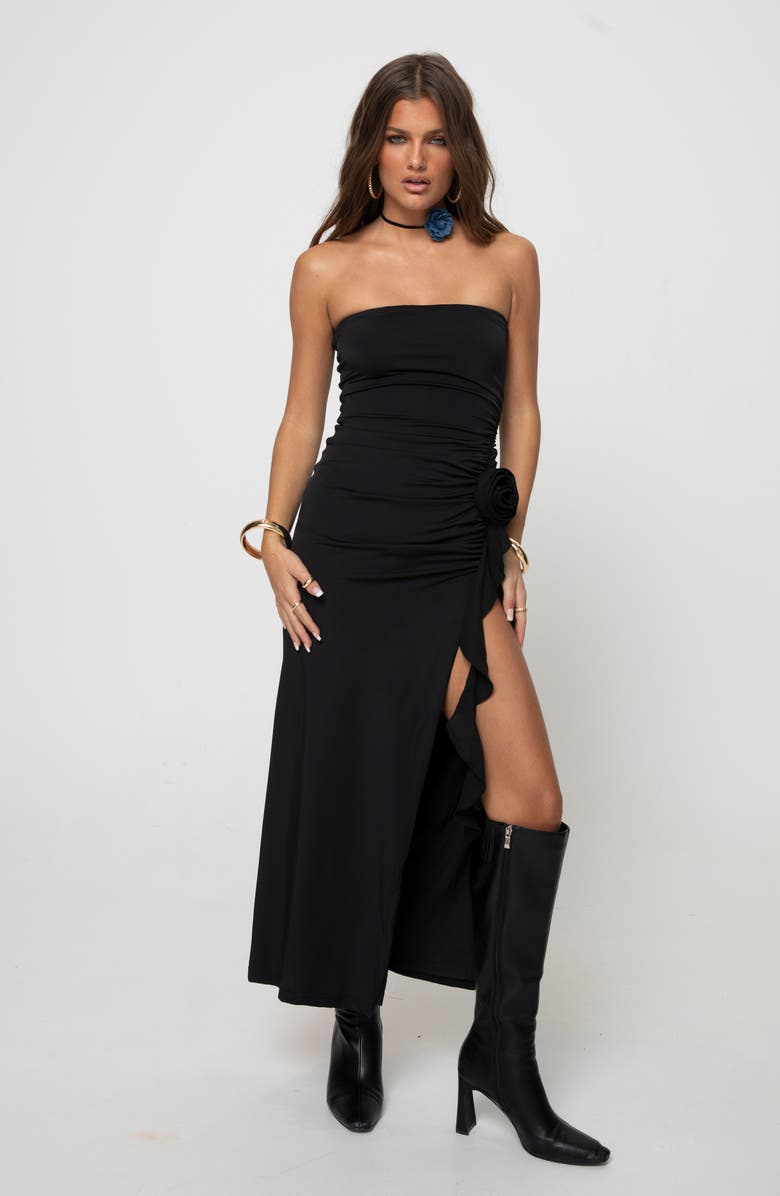 Princess Polly Samirah Strapless Midi Dress, Alternate, color, 