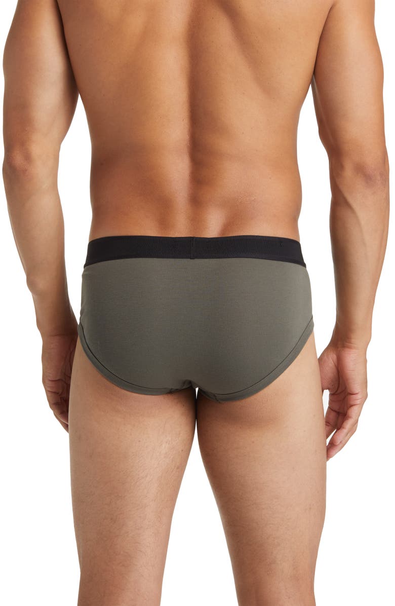 TOM FORD Cotton Stretch Jersey Briefs, Alternate, color, 302 Military Green