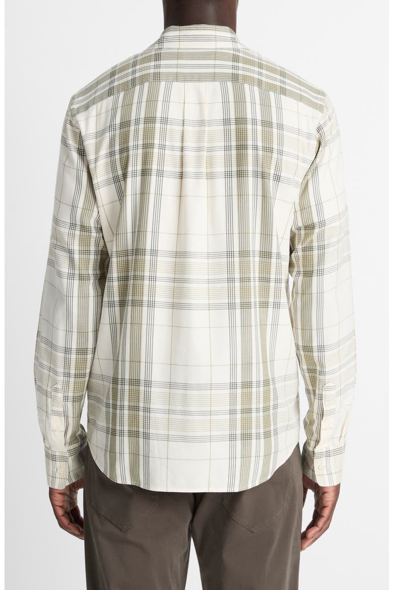 Dunluce Plaid Button-Up Shirt, Alternate, color, BLANCO/DRIVER GREEN