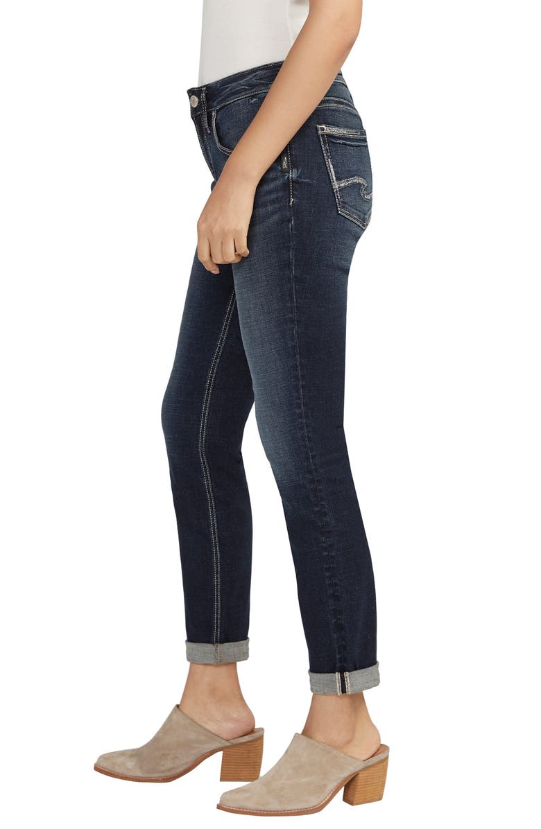 Silver Jeans Co. Mid Rise Slim Boyfriend Jeans, Alternate, color,