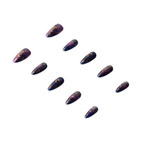 3h Nails Moonlit Magic Handmade Almond Press-on Nails