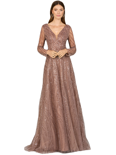 Modest Long Sleeve Ball Gown