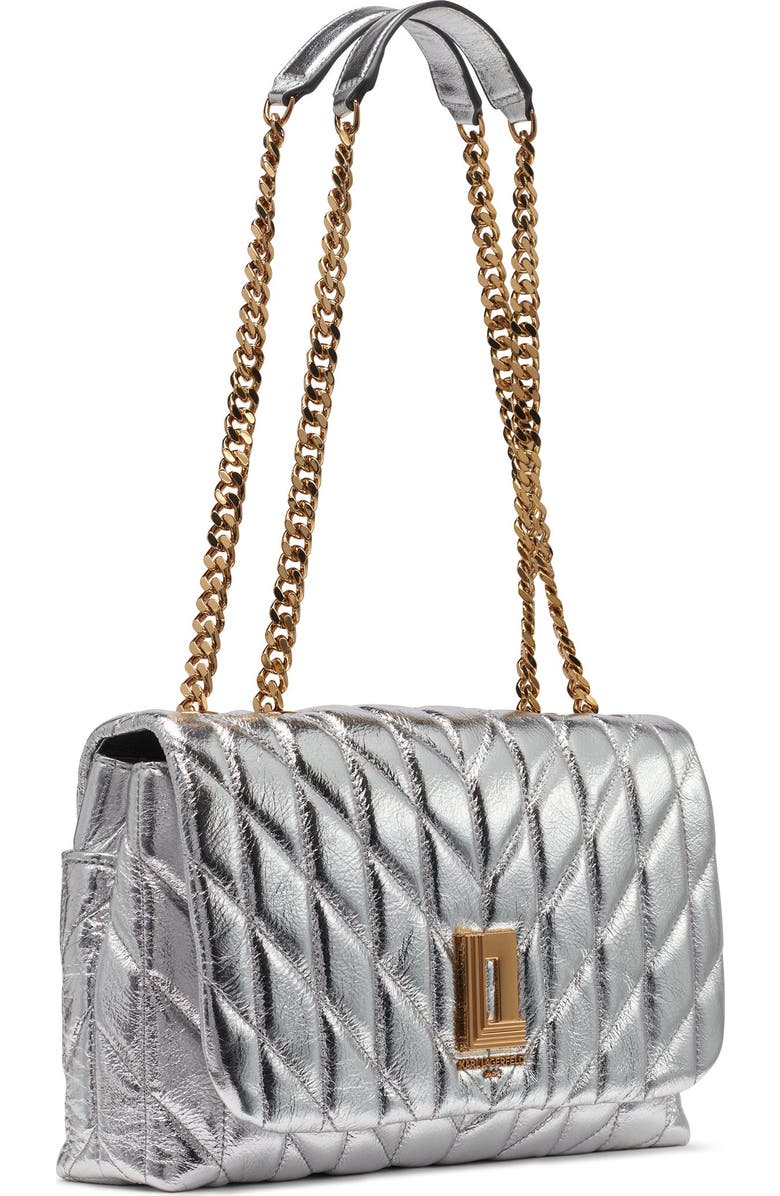 KARL LAGERFELD PARIS Lafayette Shoulder, Alternate, color, Silver