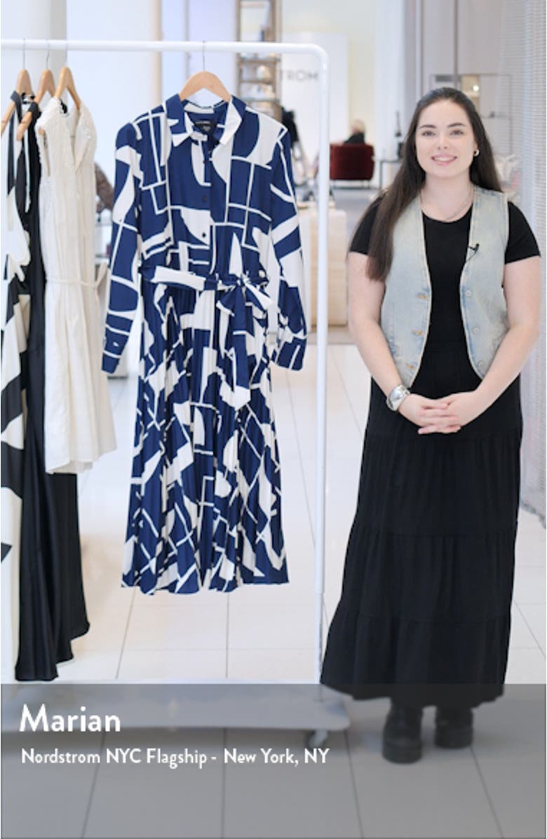 Long Sleeve Midi Shirtdress, sales video thumbnail