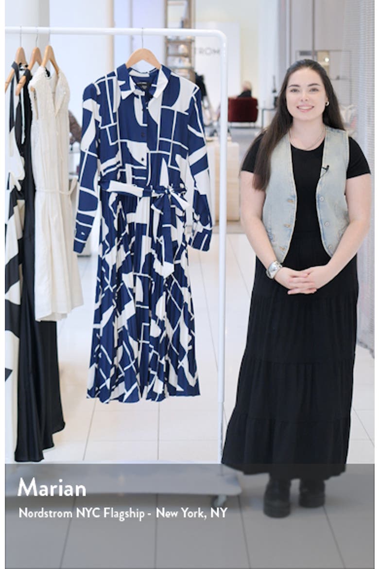 Long Sleeve Midi Shirtdress video