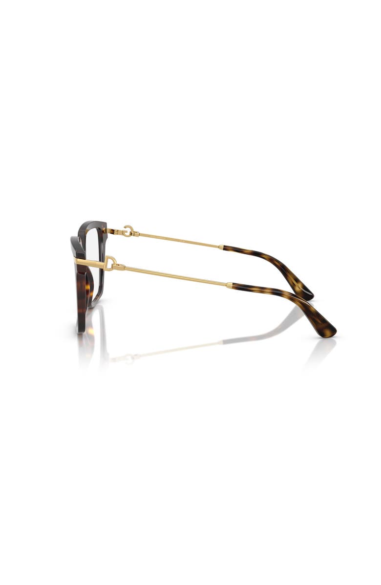 Dolce&Gabbana 56mm Square optical glasses, Alternate, color, Tortoise
