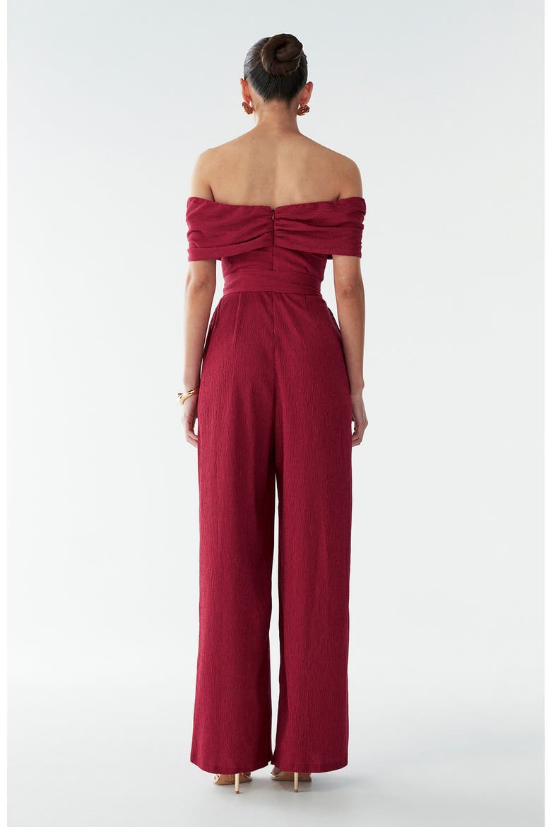 Ava Jumpsuit, Alternate, color, Burgundy