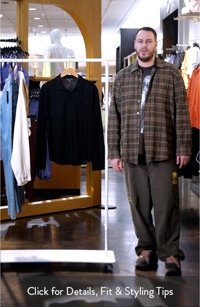 Carrilho Regular Fit Knit Linen Button-Up Shirt, sales video thumbnail