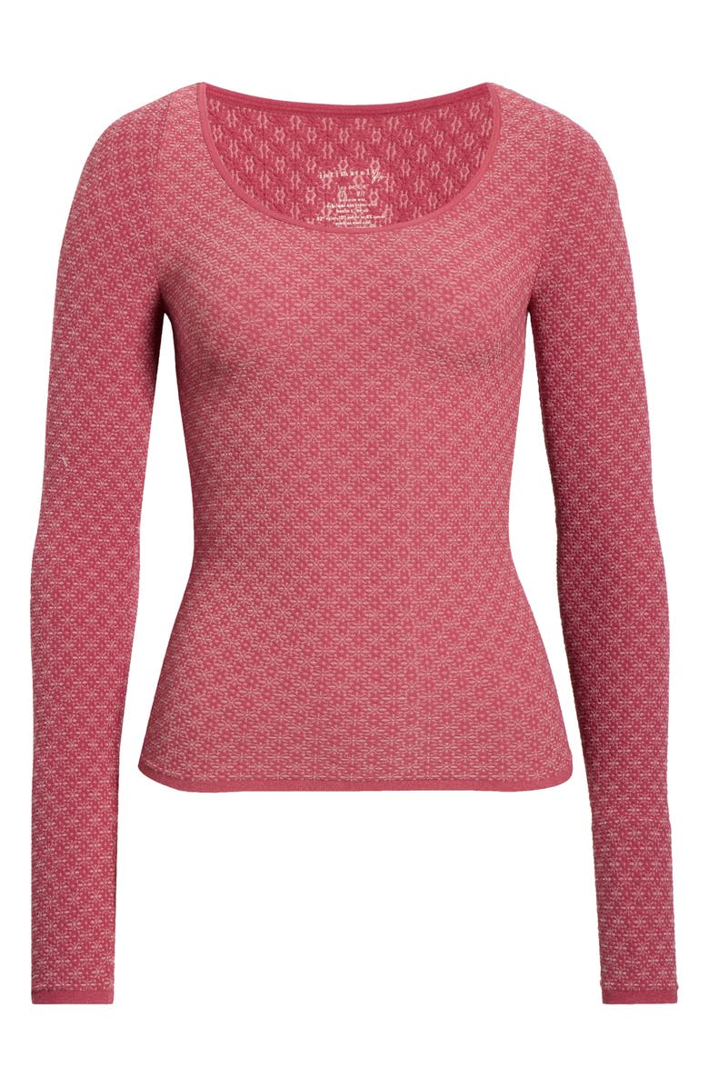 Free People Love Letter Long Sleeve Top, Alternate, color, Dreamy Mulberry