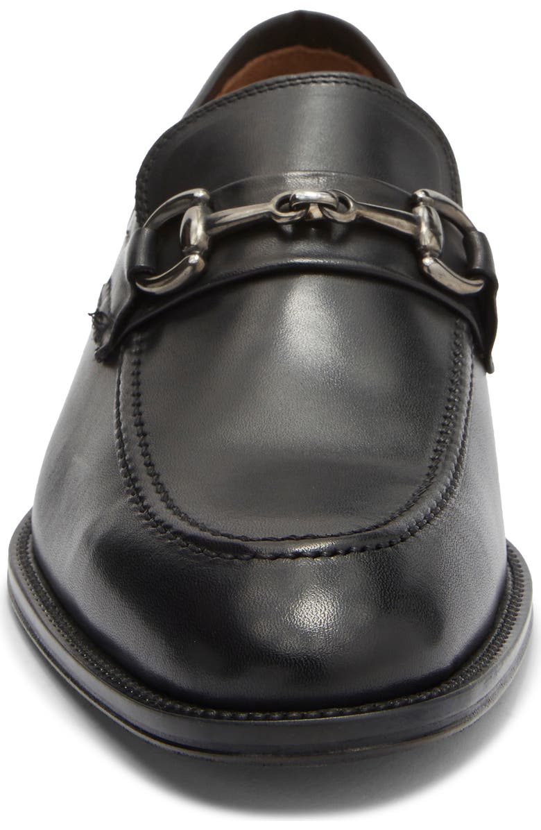 Nordstrom Italian Collection Manarola Bit Loafer, Alternate, color, Black Leather