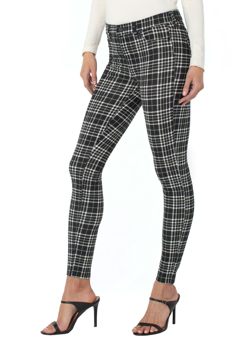 Liverpool Los Angeles Madonna Plaid Ponte Leggings, Alternate, color, 