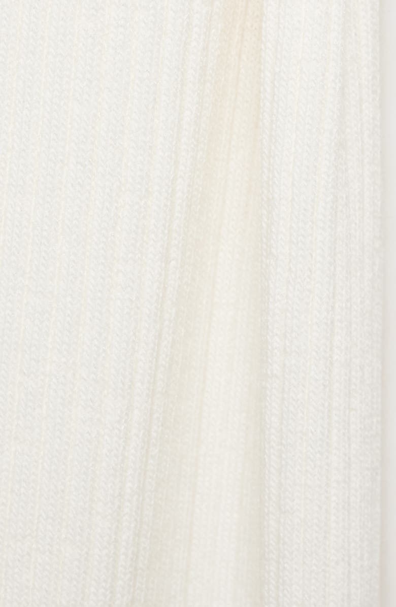 MANGO Asymmetric Knit Midi Dress, Alternate, color, White