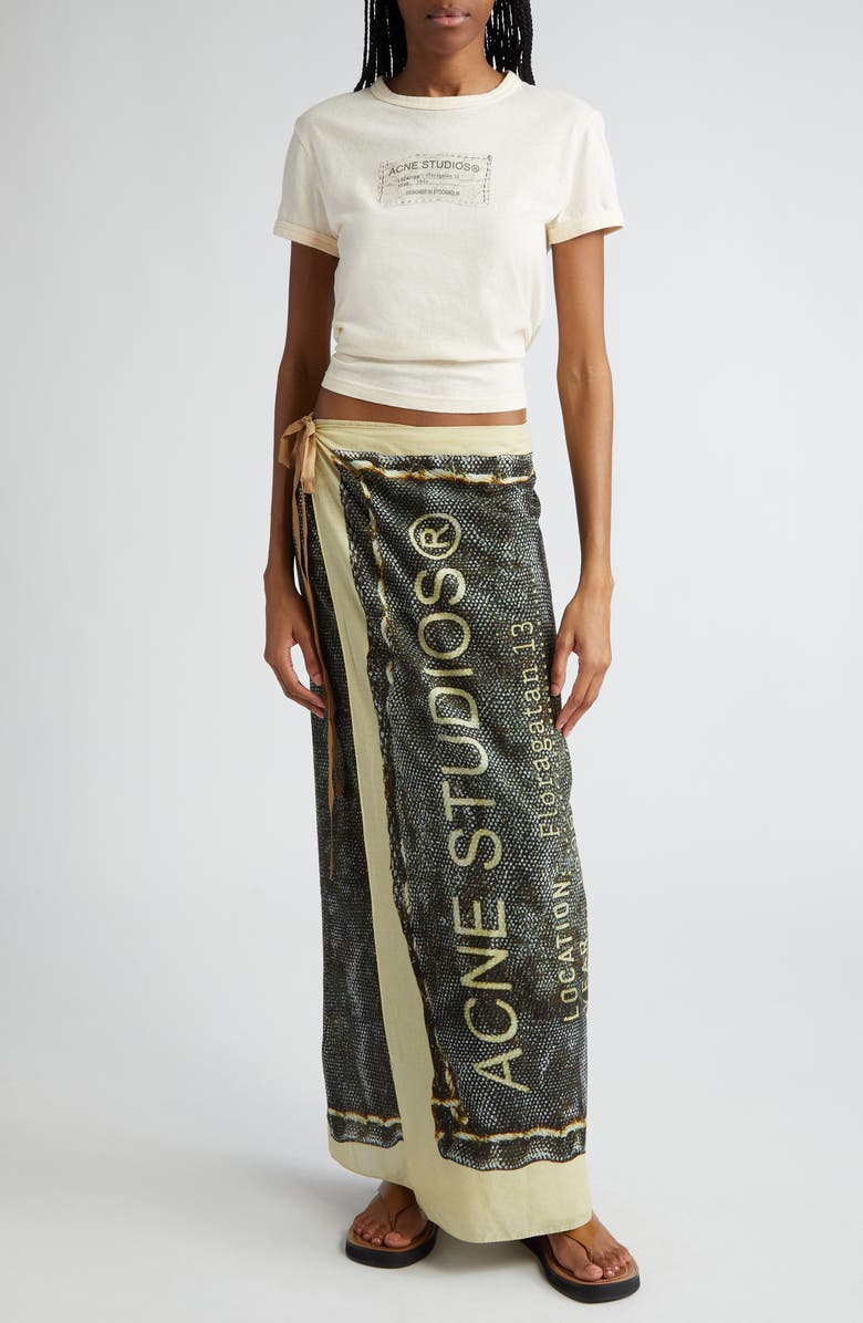 Acne Studios Etza Midsummer Logo Graphic T-Shirt, Alternate, color, 