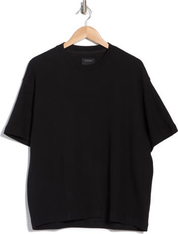 Relaxed Fit Textured Crewneck T-Shirt
