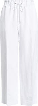 Anne Klein Linen Blend Drawstring Pants
