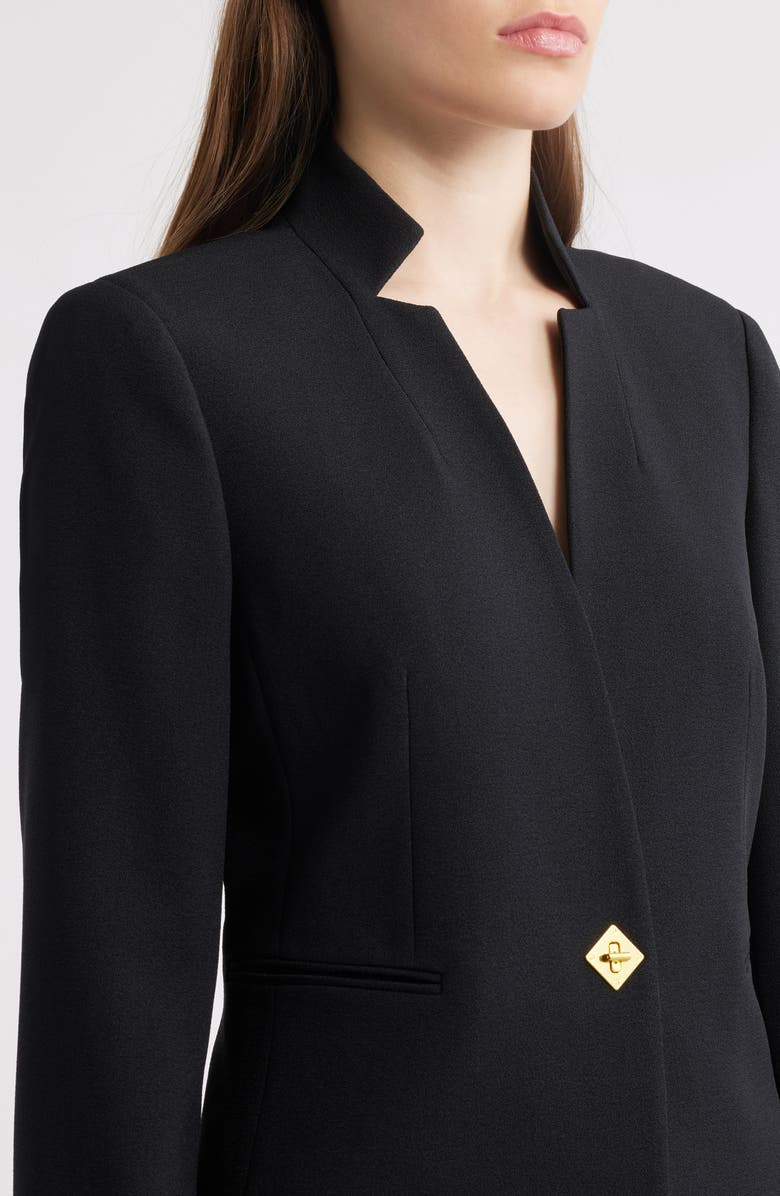 Tahari ASL Notch Neck Long Sleeve Jumpsuit, Alternate, color, 