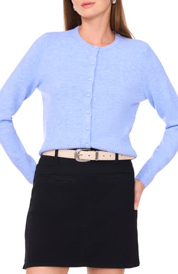 Vince Camuto Button-up Cardigan In Blue