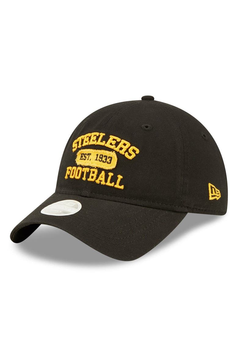 Women's New Era Black Pittsburgh Steelers Formed 9TWENTY Adjustable Hat, Main, color, Black