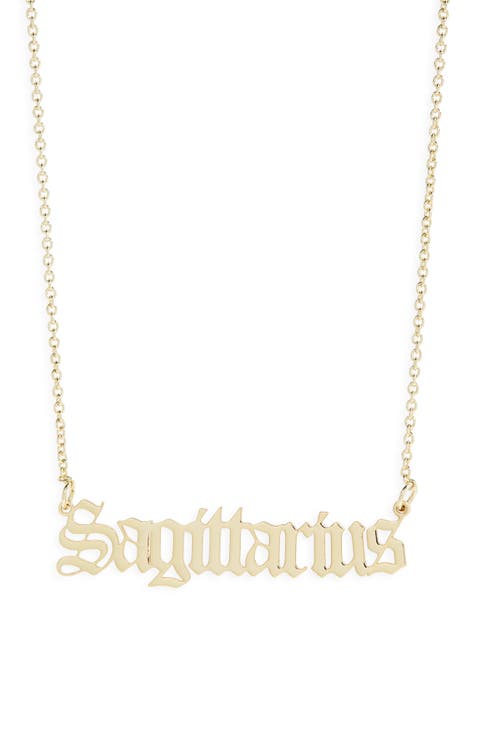 Zodiac Pendant Necklace