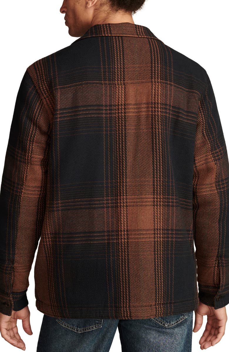 Lucky Brand Plaid Cotton Button-Up Shirt Jacket, Alternate, color, Plaid Multi