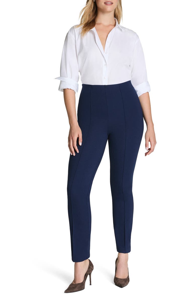 SPANX<sup>®</sup> SPANXsupersmooth<sup>™</sup> PerfectFit Ponte Ankle Slim Pants, Alternate, color, Timeless Navy