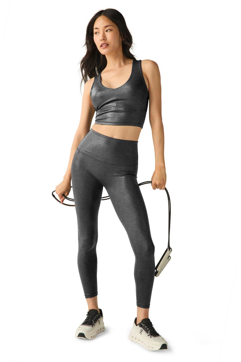 Glow On Rib Crop Tank, Alternate, color, BLACK FOIL