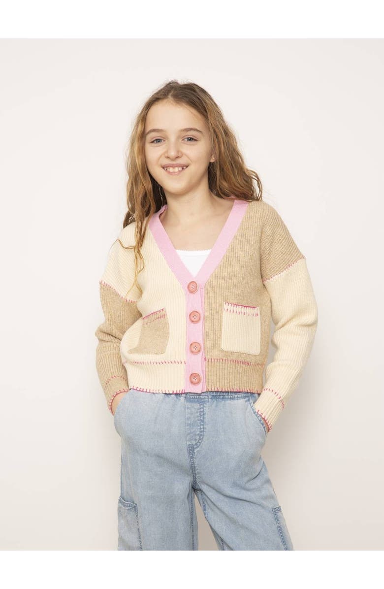 Central Park West Mallory Whipstitch Cardigan, Main, color, 